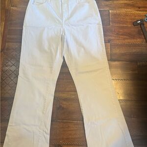 Not Your Daughters Jeans Women White, Lift Tuck Technology Size 14 Flare Bottom